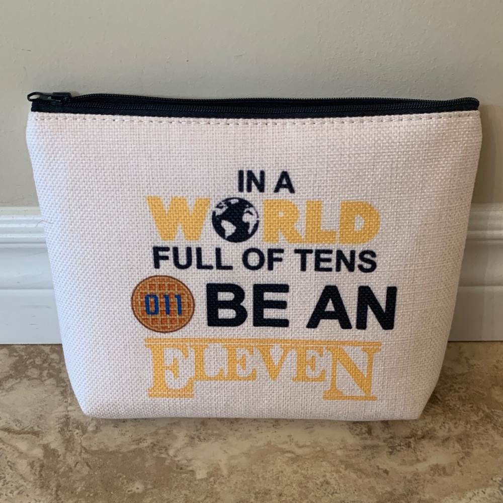 Be an Eleven Canvas Pouch cosmetic bag Stranger Things theme 011